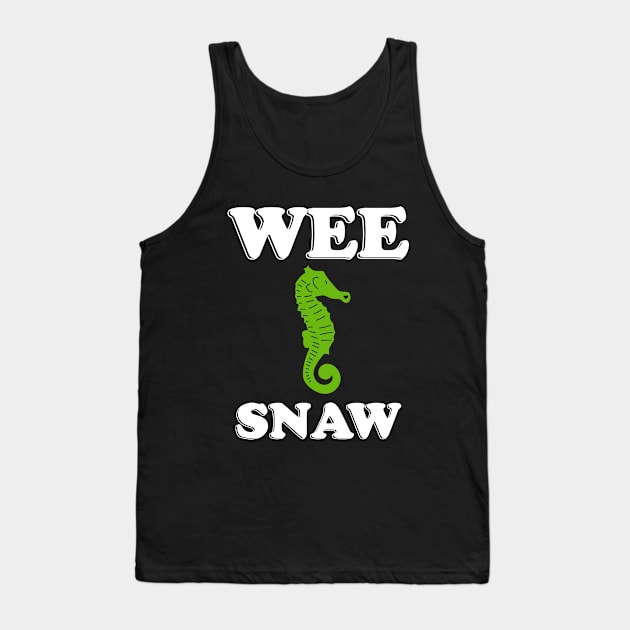 We Snaw Hippocampus Tank Top by Sunset beach lover